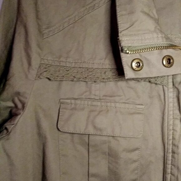 Venus Olive Green Cargo Jacket No Size M - Picture 8 of 13